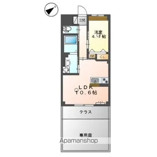 (仮称)門司区松原マンション【106号室】の間取り