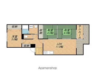 シャルマンコーポ瀬田【310号室】の間取り