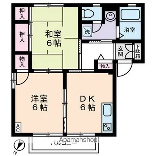 クレール大倉山 太尾町【2階】の間取り
