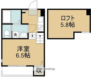 プランドール宮城野原【1階】の間取り