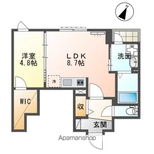 ボス バレーヒル【1階】の間取り