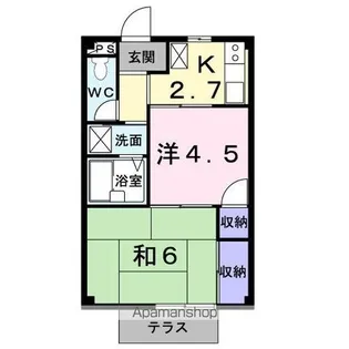 サンマルコ英【1階】の間取り