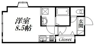 第二我心ヶ丘マンション【2階】の間取り