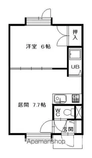 ハイツYOUトピア【202号室】の間取り
