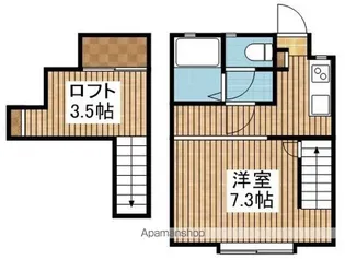 クレセントイーグル【203号室】の間取り
