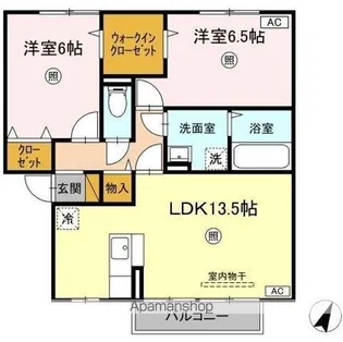 メルヴェイユ Ⅴ【2階】の間取り