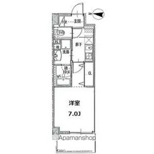 ジュール亀島【6階】の間取り