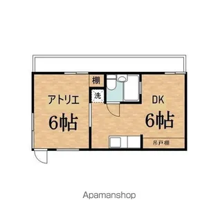 アトリエ圭【203号室】の間取り