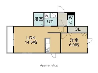 ALIVIOⅡ【102号室】の間取り