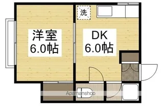 堀川コーポ【2階】の間取り