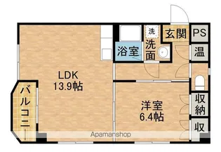 野中第1マンション【3階】の間取り