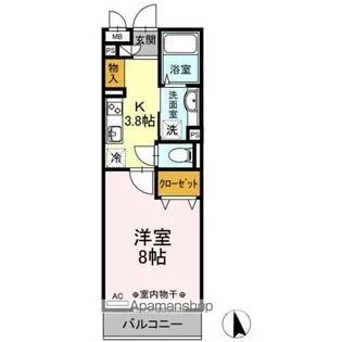 Dーroomハピネス【1階】の間取り