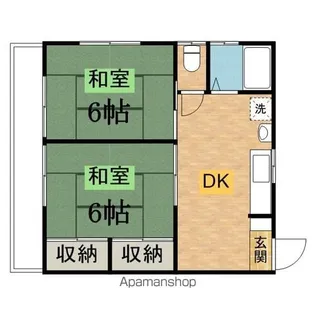コーポ新倉【201号室】の間取り