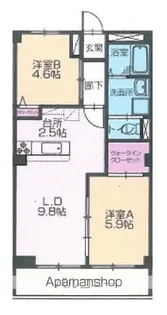 フィネス阿島【1階】の間取り