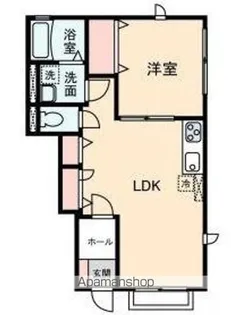 CAPELLA【101号室】の間取り