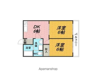 ヴィラエスポワール【103号室】の間取り
