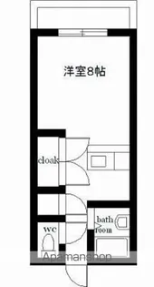 エレガンス出北【106号室】の間取り