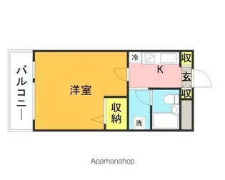 メゾン・ド・城西【1階】の間取り