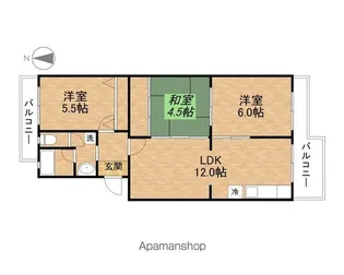 メゾン西国分【207号室】の間取り