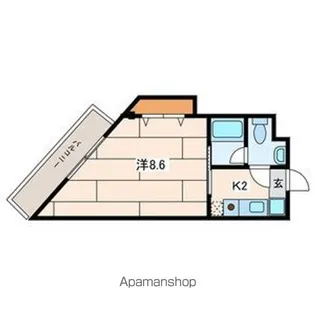 メゾンデマルシェ【3階】の間取り