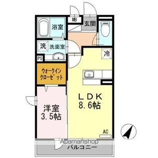 ルミエール【1階】の間取り