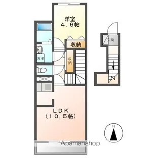 スイートアリッサム【2階】の間取り