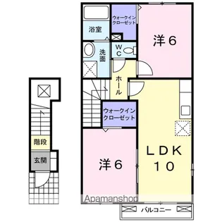 エクセルハウス【2階】の間取り