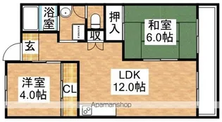 生島リバーサイドマンションA棟【14階】の間取り