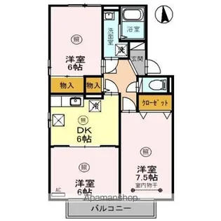 アストラルビュー【1階】の間取り