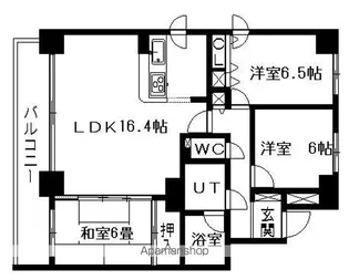MANSION KURODA山鼻19条【7階】の間取り