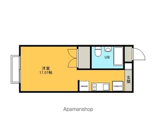 1Kの間取り画像