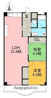 鹿児ハイツ【2階】の間取り