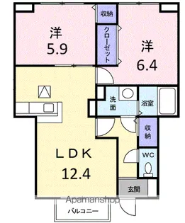 エターナル【1階】の間取り