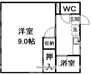 第一桜木コーポ【203号室】の間取り