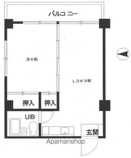 三原ビル【401号室】の間取り