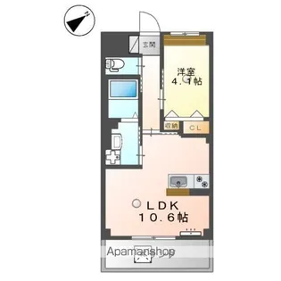 (仮称)門司区松原マンション【206号室】の間取り