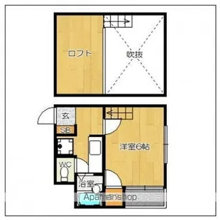 リバティ六本松【1階】の間取り