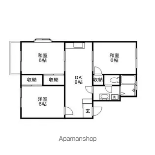 エルディム川内A【201号室】の間取り