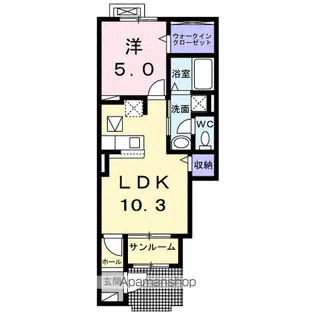 フィレンツェA【1階】の間取り