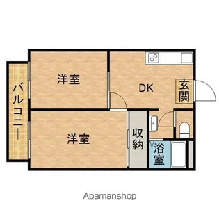 アーバンスケープ大江A【7号室】の間取り