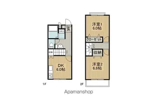 ヒルサイド二葉【B101号室】の間取り