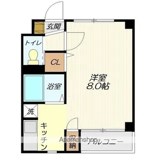 ロッジング桜田【206号室】の間取り