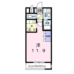 キャトルセゾン【2階】の間取り