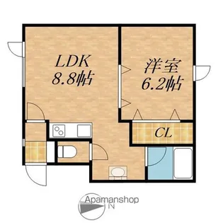 EAST AOYAMA(イーストアオヤマ)【2階】の間取り
