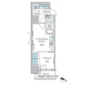 パークアクシス小伝馬町【12階】の間取り