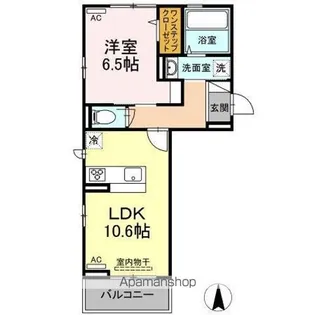 プレジデント持田 B棟【3階】の間取り