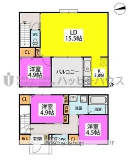 カルシアソリド【1階】の間取り