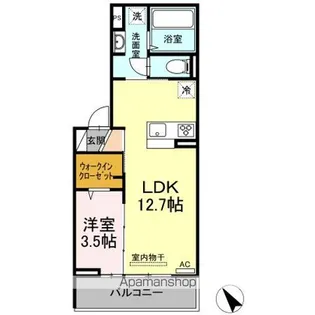 メゾン黄金町 A棟【3階】の間取り
