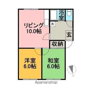 東栄コーポ【2号室】の間取り