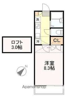 プリンスコート弥生町B【1階】の間取り